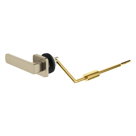 Eurocube Left Hand Trip Lever, Brushed Nickel